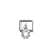 Load image into Gallery viewer, COMPOSABLE CLASSIC LINK 331818/15 LETTER O CHARM IN SILVER AND CZ