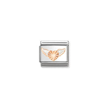 Load image into Gallery viewer, COMPOSABLE CLASSIC LINK 430202/46 FLYING HEART IN 9K ROSE GOLD AND ENAMEL