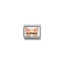 Load image into Gallery viewer, COMPOSABLE CLASSIC LINK 430202/49 PINK HAPPINESS BUTTERFLY IN 9K ROSE GOLD