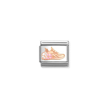 Load image into Gallery viewer, COMPOSABLE CLASSIC LINK 430202/25 SPORTS SHOE 9K ROSE GOLD AND ENAMEL