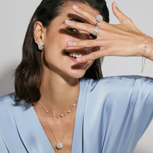 Load image into Gallery viewer, LIFE BOUQUET STERLING SILVER RING 242502/010 WHITE CZ CLUSTER