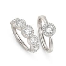 Load image into Gallery viewer, SEIDIVINA RING 241401/010 SILVER WITH MULTI WHITE CZ BAND