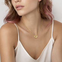 Load image into Gallery viewer, LOVELIGHT NECKLACE 149706/014 GOLD HEART WITH WHITE CZ