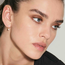 Load image into Gallery viewer, FASHION ERA SILVER EARRING 242212/010 WITH SMALL CZ