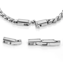 Load image into Gallery viewer, ATLANTE STAINLESS STEEL ECO LEATHER BRACELET 027507/062 ANCHOR SODALITE