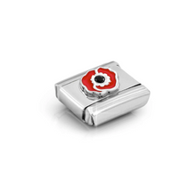 Load image into Gallery viewer, COMPOSABLE CLASSIC LINK 330305/17 POPPY CZ & ENAMEL IN 925 SILVER