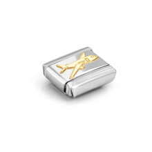 Load image into Gallery viewer, COMPOSABLE CLASSIC LINK 030162/75 AEROPLANE IN GOLD