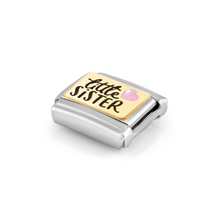 Load image into Gallery viewer, COMPOSABLE CLASSIC LINK 030289/06 LITTLE SISTER IN 18K GOLD AND ENAMEL