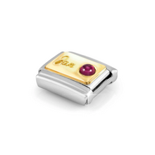 Load image into Gallery viewer, COMPOSABLE CLASSIC LINK 030519/01 JANUARY GARNET IN 18K GOLD