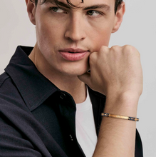 Load image into Gallery viewer, STRONG DIAMOND BRACELET 028326/001 STAINLESS STEEL WITH BLUE CERAMIC, ROSE GOLD PVD & WHITE DIAMONDS