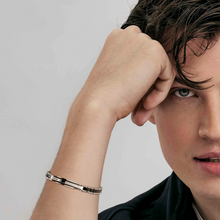 Load image into Gallery viewer, STRONG DIAMOND BRACELET 028325/009 STAINLESS STEEL CHAIN WITH BLACK PVD & DIAMONDS