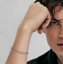 Load image into Gallery viewer, STRONG DIAMOND BRACELET 028327/007 STAINLESS STEEL & BLACK DIAMONDS