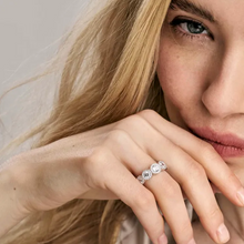 Load image into Gallery viewer, SEIDIVINA RING 241401/012 GOLD WITH MULTI WHITE CZ BAND