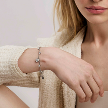 Load image into Gallery viewer, MYSOPHIE BRACELET 029900/022 HEART & CZ PENDANTS