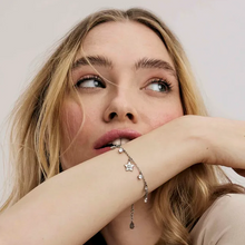 Load image into Gallery viewer, MYSOPHIE BRACELET 029904/023 ROSE GOLD STAR & CZ PENDANTS