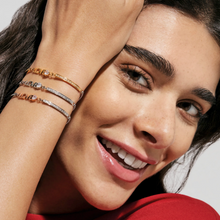 Load image into Gallery viewer, MILLELUCI LOVE BRACELET WITH CZ 028023/001 ROSE GOLD LOVE WITH CZ