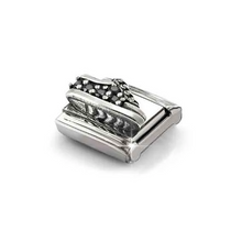 Load image into Gallery viewer, COMPOSABLE CLASSIC LINK 330327/18 BLACK SNEAKER IN 925 SILVER & CZ