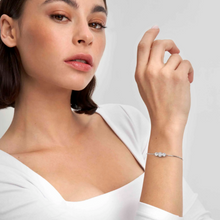 Load image into Gallery viewer, COLOUR WAVE BRACELET 149817/001 STERLING SILVER & WHITE CZ