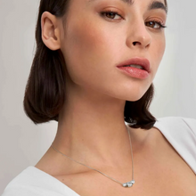 Load image into Gallery viewer, COLOUR WAVE NECKLACE 149821/005 STERLING SILVER & COLOURED CZ