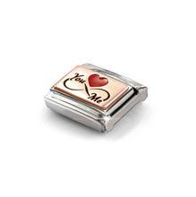 Load image into Gallery viewer, COMPOSABLE CLASSIC LINK 430204/08 YOU INFINITY ME IN 9K ROSE GOLD & ENAMEL
