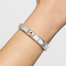 Load image into Gallery viewer, COMPOSABLE CLASSIC LINK 430204/08 YOU INFINITY ME IN 9K ROSE GOLD & ENAMEL