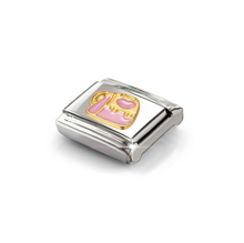 Load image into Gallery viewer, COMPOSABLE CLASSIC LINK 030285/87 BACKPACK IN 18K GOLD & PINK ENAMEL