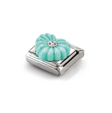 Load image into Gallery viewer, COMPOSABLE CLASSIC LINK 330512/26 TURQUOISE HEART IN SILVER & CZ
