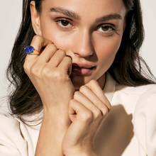 Load image into Gallery viewer, SIREN DREAM RING 243301/010 SILVER CROSSED RING WITH CZ