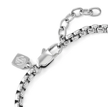 Load image into Gallery viewer, VIRTUS CODE BRACELET 1330105/001 STAINLESS STEEL CHAIN & WHITE DIAMONDS