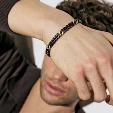 Load image into Gallery viewer, BOLD STEEL BRACELET 133206/001/2/3 BLACK & YELLOW PVD CHAIN