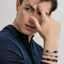 Load image into Gallery viewer, #SEALOVER BRACELET 135004/002 BLACK MILANO MESH STRAP & ANCHOR DETAIL