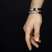 Load image into Gallery viewer, COMPOSABLE CLASSIC LINK 430111/22 CHESS AND DICE 9K ROSE GOLD AND BLACK ENAMEL