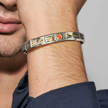 Load image into Gallery viewer, COMPOSABLE CLASSIC LINK 030166/71 YOU & ME PUZZLE IN 18K GOLD AND ENAMEL