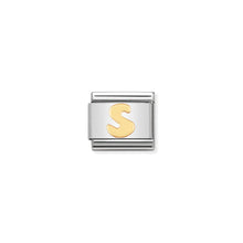 Load image into Gallery viewer, COMPOSABLE CLASSIC LINK 030101/19 LETTER S IN 18K GOLD