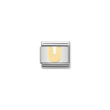 Load image into Gallery viewer, COMPOSABLE CLASSIC LINK 030101/21 LETTER U IN 18K GOLD