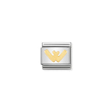 Load image into Gallery viewer, COMPOSABLE CLASSIC LINK 030101/23 LETTER W IN 18K GOLD