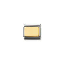 Load image into Gallery viewer, COMPOSABLE CLASSIC LINK 030121/01 ENGRAVABLE PLATE IN 18K GOLD