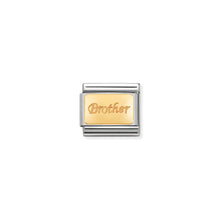 Load image into Gallery viewer, COMPOSABLE CLASSIC LINK 030121/35 BROTHER IN 18K GOLD