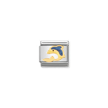 Load image into Gallery viewer, COMPOSABLE CLASSIC LINK 030213/01 DOLPHIN IN 18K GOLD AND ENAMEL