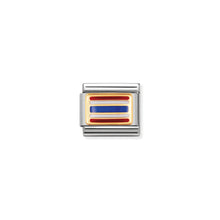 Load image into Gallery viewer, COMPOSABLE CLASSIC LINK 030236/10 THAILAND FLAG IN 18K GOLD AND ENAMEL