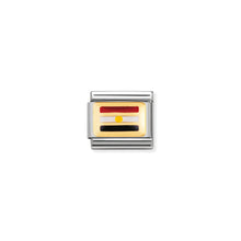 Load image into Gallery viewer, COMPOSABLE CLASSIC LINK 030237/17 EGYPT FLAG IN 18K GOLD AND ENAMEL