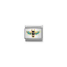 Load image into Gallery viewer, COMPOSABLE CLASSIC LINK 030262/13 EGYPTIAN SCARAB 18K GOLD AND ENAMEL