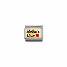 Load image into Gallery viewer, COMPOSABLE CLASSIC LINK 030284/54 MOTHER'S DAY GOLD & RED ENAMEL