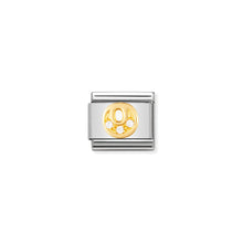 Load image into Gallery viewer, COMPOSABLE CLASSIC LINK 030301/15 LETTER O IN 18K GOLD AND CZ