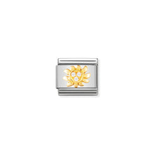 Load image into Gallery viewer, COMPOSABLE CLASSIC LINK 030308/23 WHITE SUN IN 18K GOLD AND CZ