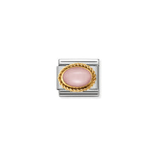 Load image into Gallery viewer, COMPOSABLE CLASSIC LINK 030507/22 PINK OPAL OVAL IN 18K GOLD