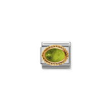 Load image into Gallery viewer, COMPOSABLE CLASSIC LINK 030508/05 PERIDOT OVAL IN 18K GOLD