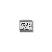 Load image into Gallery viewer, COMPOSABLE CLASSIC LINK 330101/40 YOU PUZZLE (YOU ME) IN 925 SILVER