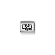 Load image into Gallery viewer, COMPOSABLE CLASSIC LINK 330111/19 BIRD WITH FLOWERS IN 925 SILVER