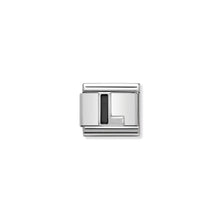 Load image into Gallery viewer, COMPOSABLE CLASSIC LINK 330201/12 BLACK LETTER L IN 925 SILVER
